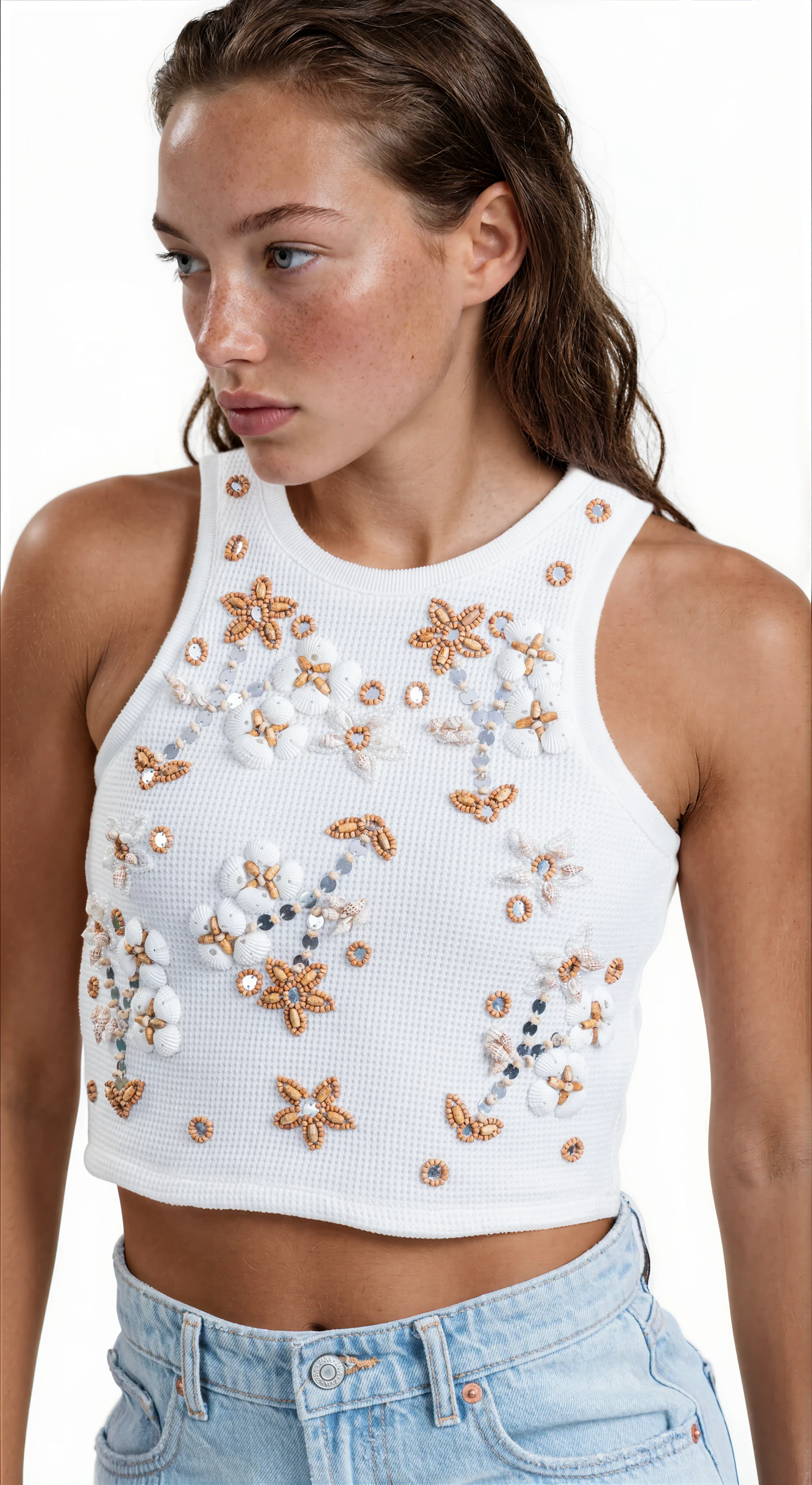 Palmer Seashell Knit Tank