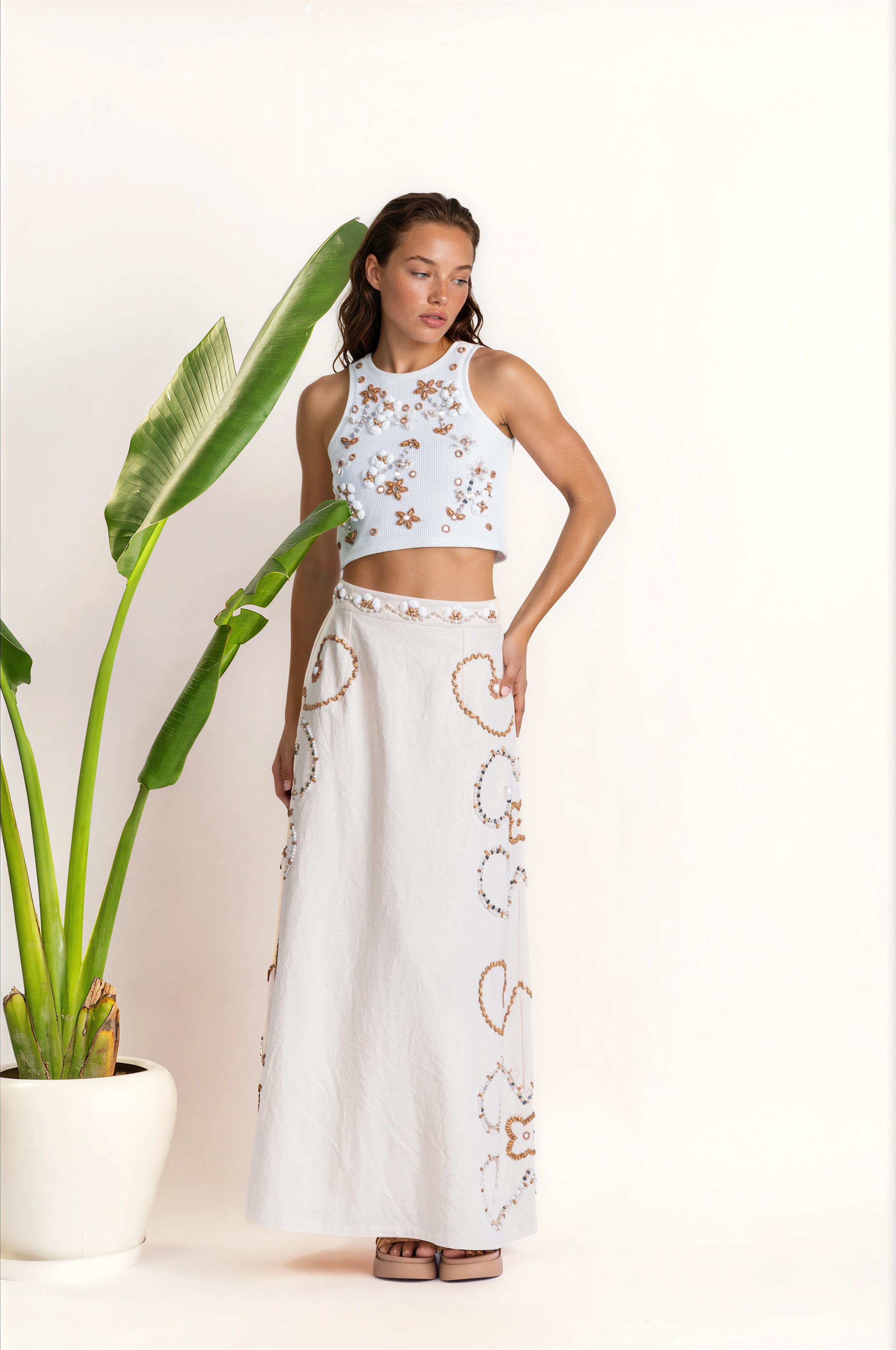 Palmer Seashell Knit Tank